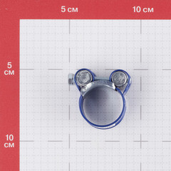 Хомут силовой Hard-Fix 26-28 мм оцинкованная сталь с полимерным покрытием одноболтовый - фото 2