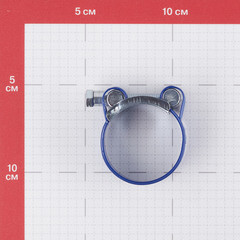 Хомут силовой Hard-Fix 40-43 мм оцинкованная сталь с полимерным покрытием одноболтовый - фото 2