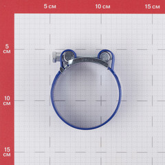 Хомут силовой Hard-Fix 60-63 мм оцинкованная сталь с полимерным покрытием одноболтовый - фото 2
