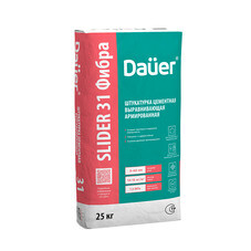 Штукатурка цементная Dauer Slider Fasad 31 Fibro армированная 25 кг