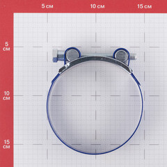 Хомут силовой Hard-Fix 86-91 мм оцинкованная сталь с полимерным покрытием одноболтовый - фото 2