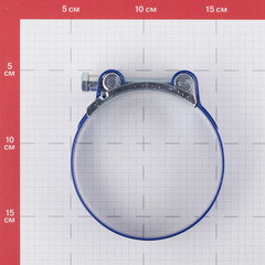 Хомут силовой Hard-Fix 92-97 мм оцинкованная сталь с полимерным покрытием одноболтовый - фото 2