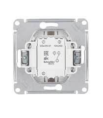 Переключатель Systeme Electric Glossa одноклавишный встраиваемый титан (GSL000461) - фото 4