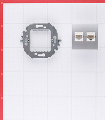 Розетка компьютерная/ телефонная Simon 15 встраиваемая алюминий RJ11/ RJ45 (1591590-033) - фото 5