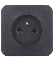 Розетка Systeme Electric Blanca накладная антрацит (BLNRA000116) - фото 1