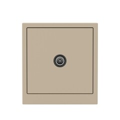 Розетка телевизионная DKC Kant встраиваемая ванильный марципан (7015513DIY)