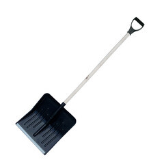 Изображение товара Лопата снеговая Павловская Заря полипропилен с деревянным черенком 1300х428 мм (156010)