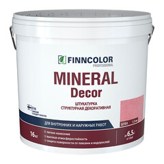 Штукатурка декоративная структурная Finncolor Mineral Decor шуба белая 1,5 мм 16 кг
