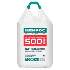 Цемент ЦЕМРОС М500 Д0 ЦЕМ I 42,5 1000 кг