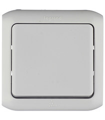 Изображение товара Выключатель Legrand Quteo одноклавишный накладной серый (782330)