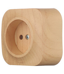 Розетка Legrand Quteo накладная дерево (782270) - фото 2