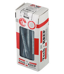 Болт сантехнический 10х140 мм DIN 571 оцинкованный (20 шт.) - фото 4