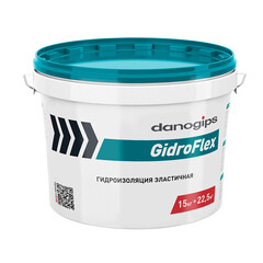 Гидроизоляция полимерная Danogips GidroFlex бирюзовая 15 кг