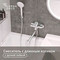 Смеситель для ванны Lavelly White Modern хром/белый однорычажный с длинным изливом с лейкой (623748)