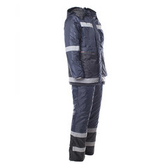 Костюм рабочий мужской утепленный Спрут Метео 56-58 рост 182-188 см темно-синий/черный - фото 15