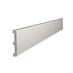 Плинтус экополимер Cosca 80х15х2000 мм белый (PX048) - фото 1