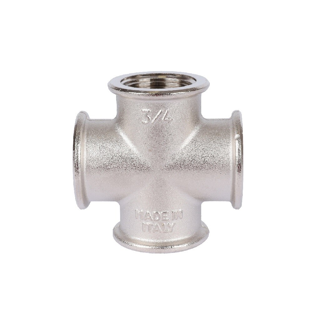 Крестовина Tiemme 3/4 ВР (г) х 3/4 ВР (г) х 3/4 ВР (г) х 3/4 ВР (г) латунная (1500304)