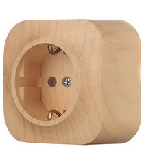 Розетка Legrand Quteo накладная дерево (782271) - фото 3