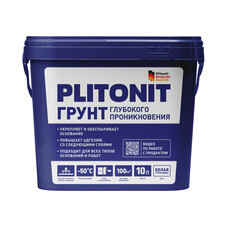 Грунт Plitonit глубокого проникновения ведро 10 л