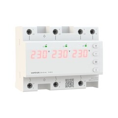 Реле напряжения модульное Welrok D6-40 red 230 В 40 А тип AC с дисплеем