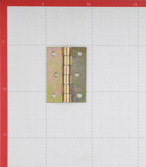 Петля 8017 карточная универсальная неразъемная 60х43 мм цинк желтый - фото 2