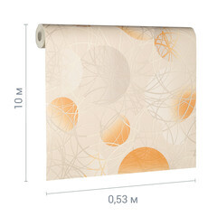 Обои вспененный винил на бумажной основе Elysium Круги 93512 (0,53х10,05 м) - фото 4