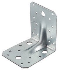 Уголок крепежный усиленный оцинкованный 105х105х90х3 мм GAH ALBERTS - фото 1