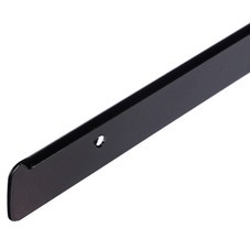 Планка торцевая для столешниц 38-40 мм R9 черная Декоплинт