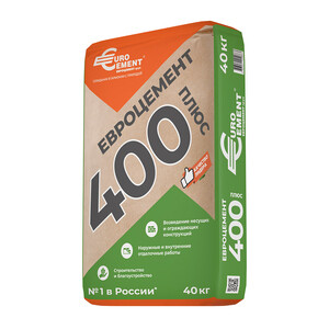 Цемент Евроцемент М400 Д20 (ЦЕМ II А-П 32,5 Н) 40 кг — купить в Санкт ...