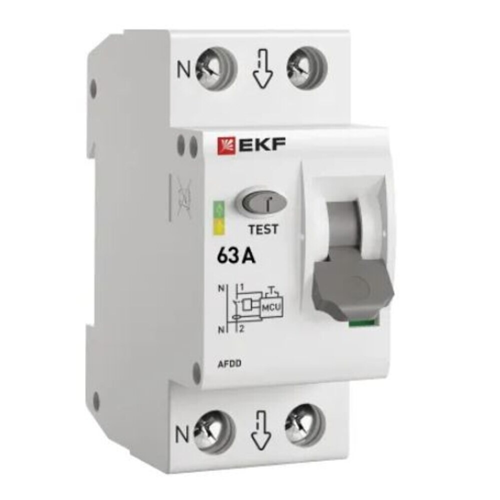 Устройство защиты от дугового пробоя EKF (УЗДП) 1P+N 63А PROxima afdd-2-63-pro - 2