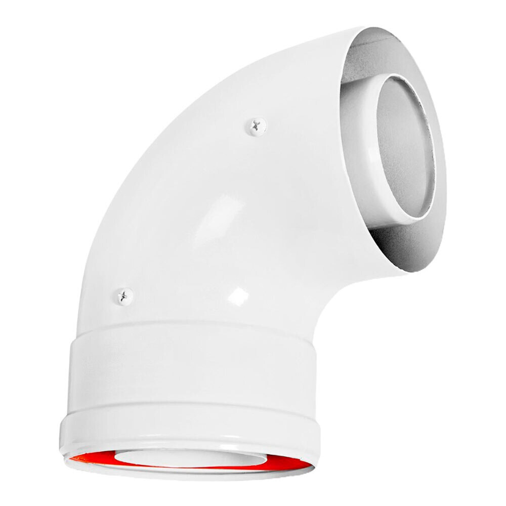фото Отвод коаксиальный rommer d60/100 мм 90° комплект