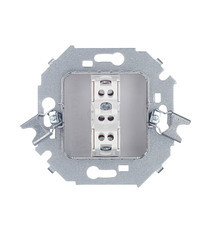 Переключатель Simon 15 одноклавишный встраиваемый алюминий (1591201-033) - фото 5