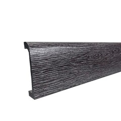 Плинтус экополимер Bello Deco XPS ПЛ 16 80х19х2000 мм графитовый массив (КА-00001197)