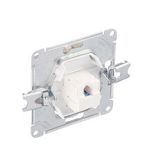 Розетка компьютерная Systeme Electric Glossa встраиваемая титан RJ45 (GSL000481K) - фото 2