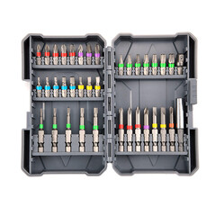 Набор бит КМ PH/PZ/SL/TORX/HEX/Tri-Wing 25/50 мм с магнитным держателем (37 шт.) (882127)