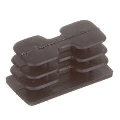 Заглушка пластиковая для профильной трубы 40х20 мм (10 шт.) - фото 2