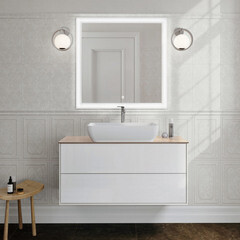 Раковина Kerama Marazzi Plaza 55 см накладная белая (PLR.wb.55) - фото 19