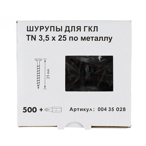 Саморезы ГМ 25x3,5 мм с битой TN Кнауф (500 шт.) — купить в Санкт ...