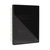 Щит распределительный встраиваемый DKC Frame ЩРВ-П пластиковый IP40 399х312х100 мм 24 модуля черная дверь (F24B1BDDIY)