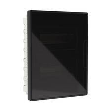 Щит распределительный встраиваемый DKC Frame ЩРВ-П пластиковый IP40 399х312х100 мм 24 модуля черная дверь (F24B1BDDIY)