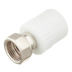 Муфта полипропиленовая Valfex с накидной гайкой 20 мм х 1/2 ВР(г) (10139020П) - фото 1