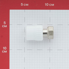 Муфта полипропиленовая Valfex с накидной гайкой 20 мм х 1/2 ВР(г) (10139020П) - фото 2