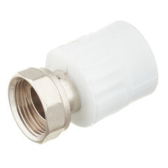 Муфта полипропиленовая Valfex с накидной гайкой 25 мм х 3/4 ВР(г) (10139025П) - фото 1