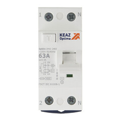 УЗО КЭАЗ DM63 OptiDin 63А 1P+N тип AC 300 мА 4,5 кА (343902)