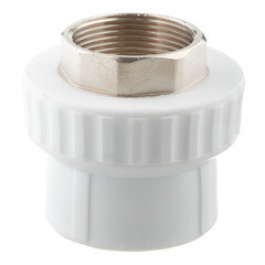 Муфта полипропиленовая Valfex 50 мм х 1 1/2 ВР(г) под ключ (10134050П) - фото 1