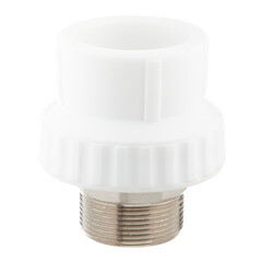 Муфта полипропиленовая Valfex 50 мм х 1 1/2 НР(ш) под ключ (10135050П) - фото 3