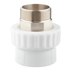 Муфта полипропиленовая Valfex под ключ 63 мм х 2 НР(ш) (10135063П) - фото 1