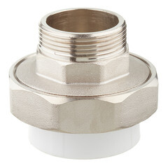 Муфта полипропиленовая Valfex разъемная (американка) 50 мм х 1 1/2 НР(ш) (10156040П) - фото 1