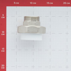 Муфта полипропиленовая Valfex разъемная (американка) 50 мм х 1 1/2 НР(ш) (10156040П) - фото 2