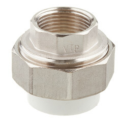 Изображение товара Муфта полипропиленовая Valtec разъемная (американка) 25 мм х 3/4 ВР(г) (VTp.762.0.02505)